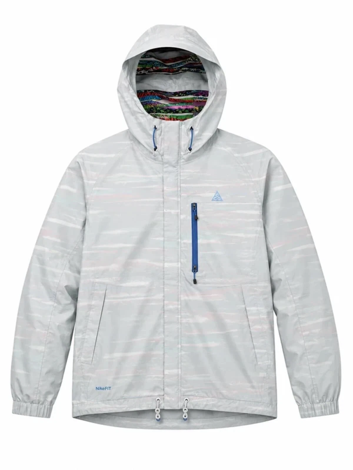 Nike ACG Storm Hooded Jacket Windbreaker Festival Outdoor Grey UK 8-10