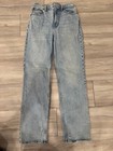 Pantalones de mezclilla rectos de tiro alto Abercrombie & Fitch para mujer años 90, talla 27