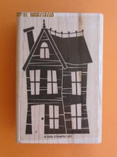 Stampin Up Haunted House Halloween Rubber Stamp