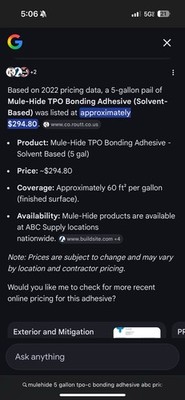 Mule-Hide Products TPO-C Bonding Adhesive Solvent-Based 5 Gallon