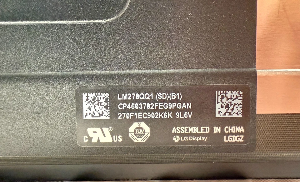 LG Display LM270QQ1 (SD)(B1) 27" LCD Screen Panel For Apple i Mac Cracked Screen - image 2 of 4