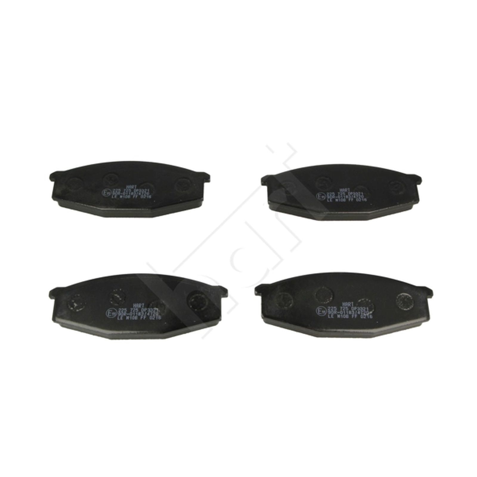 1x ORIGINAL® HART Bremsbelagsatz, Scheibenbremse Vorne für Nissan PATROL GR IV