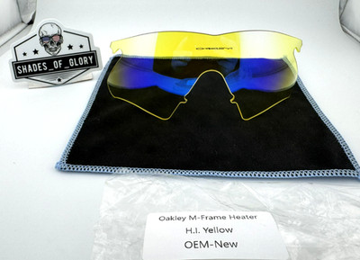 OAKLEY M FRAME HEATER HI YELLOW AUTHENTIC LENS SUNGLASSES VINTAGE NOS NEW RARE
