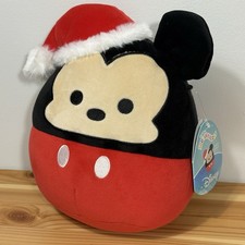 Squishmallows Disney Mickey Mouse 10 Plush in Santa Hat 2023 Christmas NWT