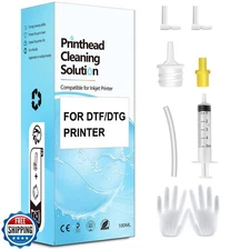DTF Cleaning Solution for All DTF DTG Printers 100mL, Printhead Cleaning Flui