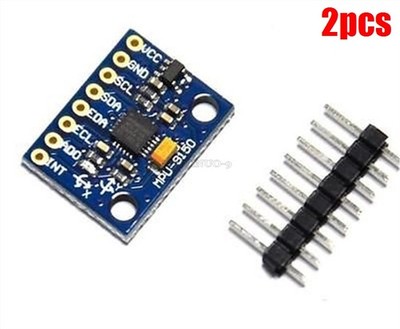 2Pcs MPU-9150 9Dof 3 Axis Gyroscope+Accelerometer+Magnetic Field Replace rc