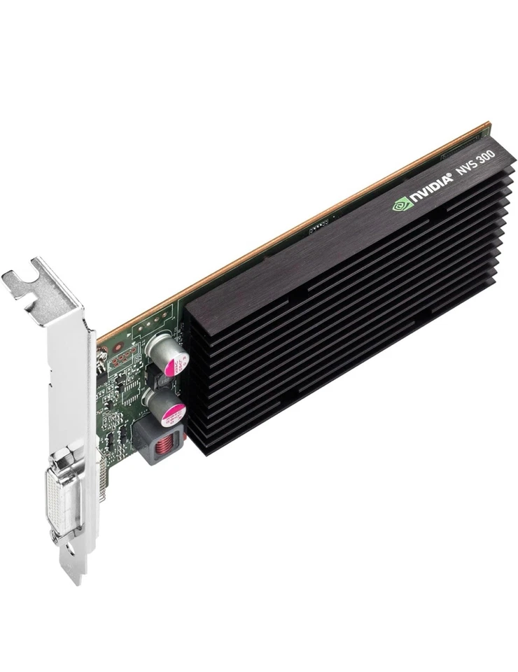 PNY NVIDIA QUADRO NVS 300 NVS300 PCI-e X1 512MB DMS59 Video Card VCNVS300X1-PB - Image 2 of 3