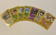 Pokémon 2002 Card Lot of 7 Non-Holos | E-Reader | Commons and Uncommons