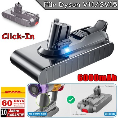 Neu 6000mAh Akku für Dyson V11 Outside Animal V15 Detect SV15 Ersatzakku 25.2V