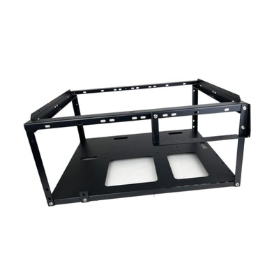 Computerkoffer schwarz Support max 330 × 330 mm Motherboard Open Chassis