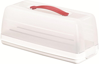 Curver Transportbox FüR Kuchen, Mit Transporthaube Und Tragegriff, Rechteckig, S
