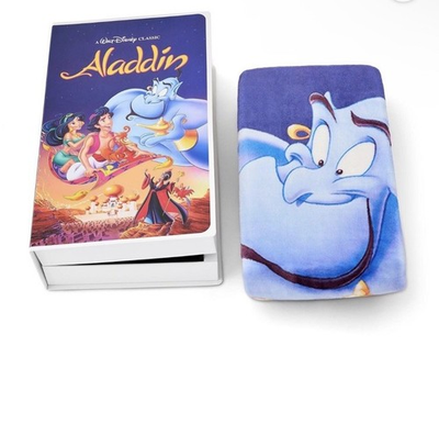 #ad Disney Aladdin Classic VHS Boxed Silk Touch Throw Blanket 50quot; × 70quot; NEW $53.99