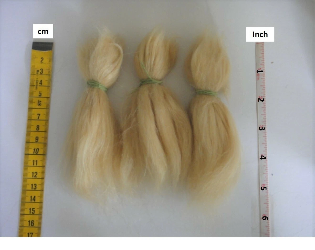 MOHAIR for rooting- REBORN Doll making supplies 20g (0.7 oz) Pale blond