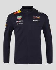 Red Bull Racing F1 2025 Official Team Softshell Zip Jacket Navy Free UK Ship