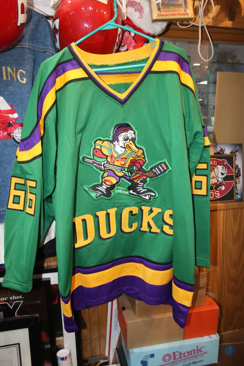 Emilio Estevez Signed The Mighty Ducks Bombay Jersey (Schwartz COA)