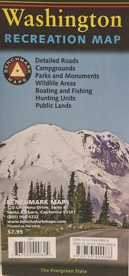 Washington Recreation Map by Benchmark Maps