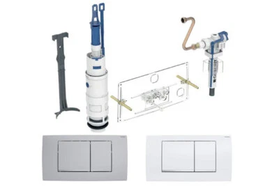 Kit conversione Geberit cassetta di risciacquo UP valvola di riempimento piastra pulsante Twinline30 240835005