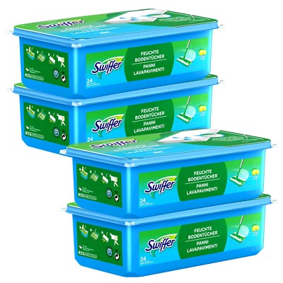 Swiffer 4x 24 = 96 feuchte Boden Reinigungstücher Citrus Staub Wischtücher #16