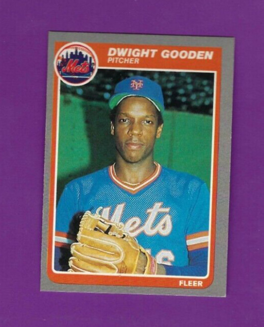 1985 Fleer baseball card #82 Dwight Doc Gooden New York Mets NM Rookie