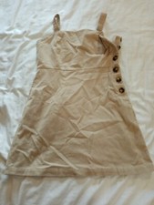 MNG Beige Corduroy Dress Size EUR S