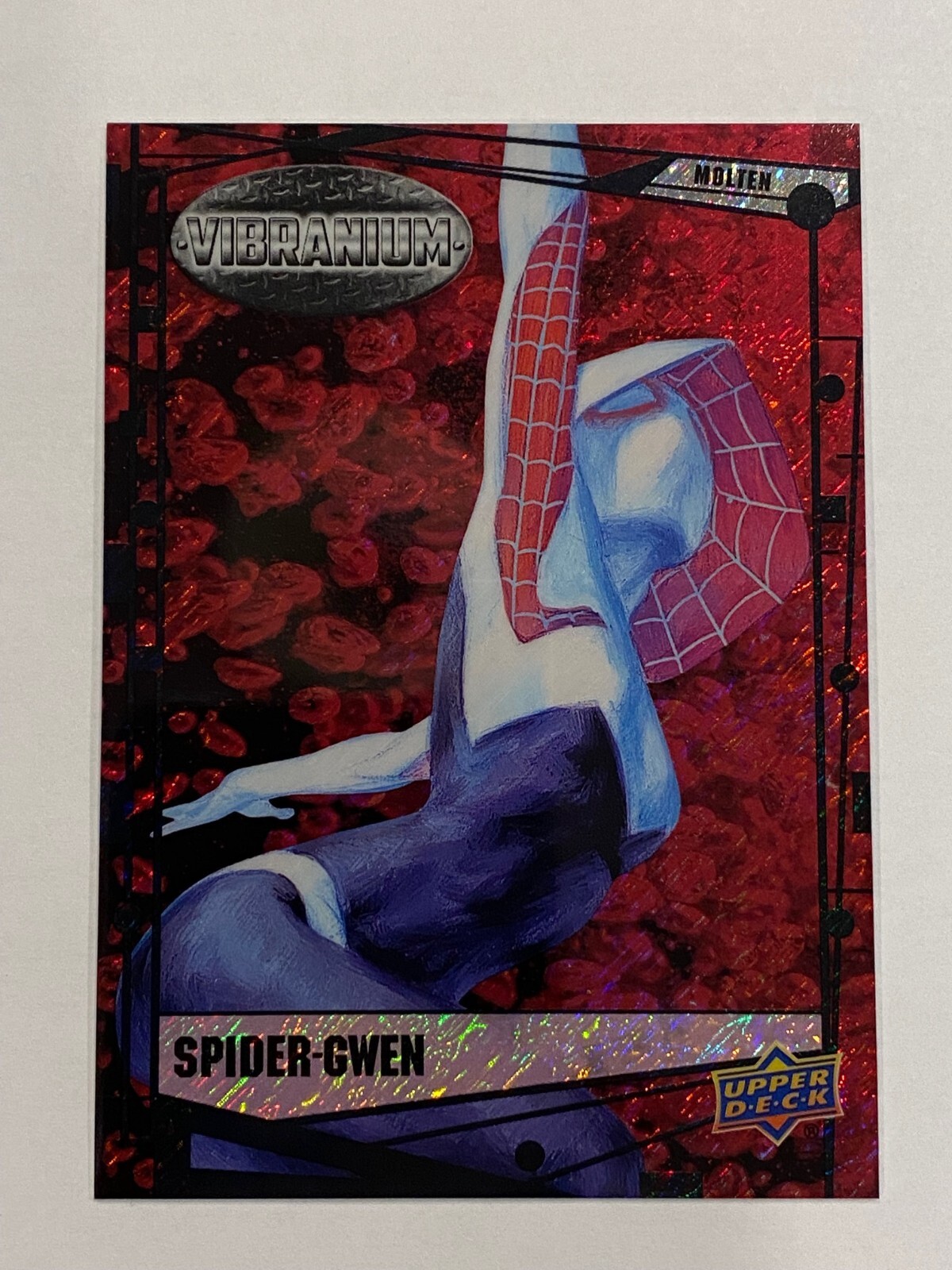 2015 Marvel Vibranium Molten #37 SPIDER-GWEN #180/299 Red Lava 😍😍😍VHTF *