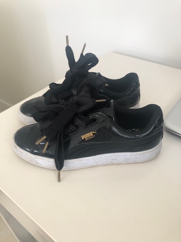 zapatillas puma charol negras