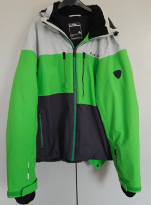 Dare2B Roamer Pro Ski Jacket, Waterproof Breathable Insulated, White Green, XXL
