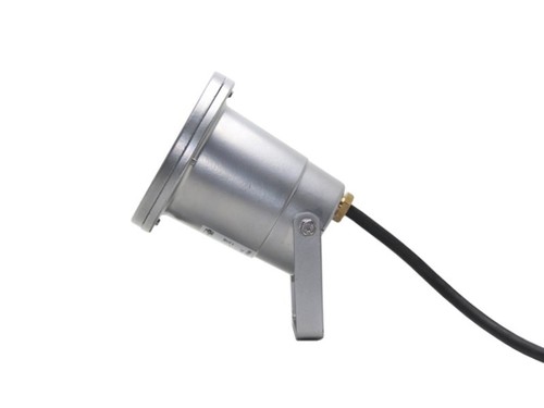 LED RGB+W Gartenstrahler silber Alu wasserdicht IP68 + Fernbedienung 3W 230V - Bild 3 von 8