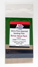 Flex-I-File Fine Pro Sanding Film Sheet 5 pack (4x4) - Hobby and Model Sanding