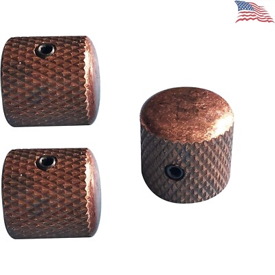 Premium Guitar Knobs - Tone & Volume Control - 3 Pcs - Tele, Gibson LP, Strat