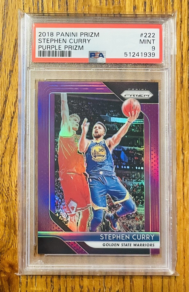 その他 Steph Curry Prizm 75th Anniversary 2018 Panini Prizm Purple Stephen Curry /75 PSA 9 Mint #222