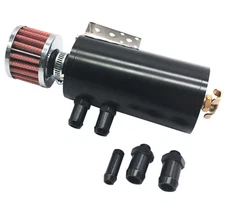 Motor K Swap Aluminum Oil Catch Can Reservoir Tank With Breather Filter Baffled
