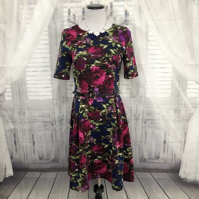 jessica howard short sleeve floral midi fit flare dress Collegiate Outfitters Fitted Athletic Dress main image 0