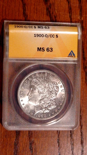 1900 O/CC Morgan Dollar ANACS MS63 UNCIRCULATED $1 Coin PRICED TO SELL!