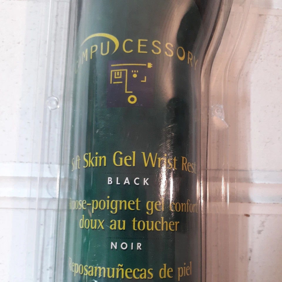 Compucessory Soft Skin Gel Keyboard Wrist Rest Pad - Black (CCS23719) - Image 2 of 4