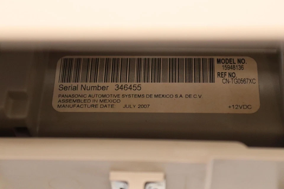 2007-2009 CADILLAC ESCALADE ESV FRONT ROOF ENTERTAINMENT DISPLAY SCREEN OEM - Image 4 of 4