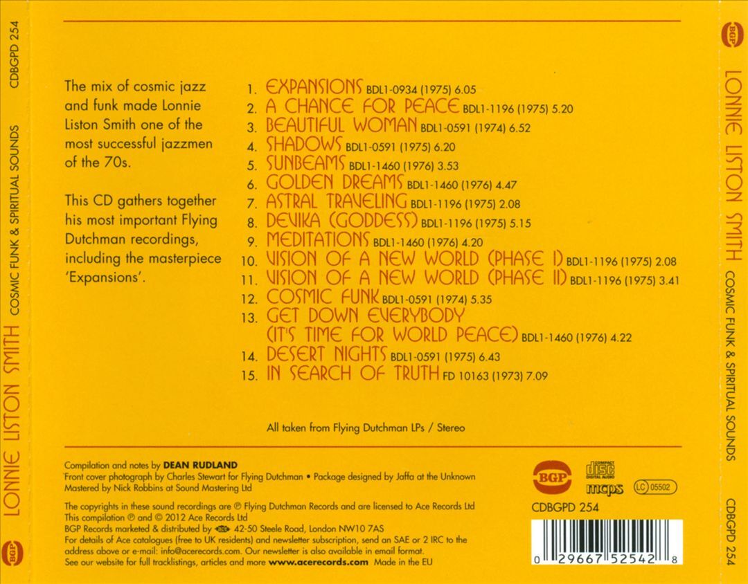 LONNIE LISTON SMITH - COSMIC FUNK & SPIRITUAL SOUNDS: THE