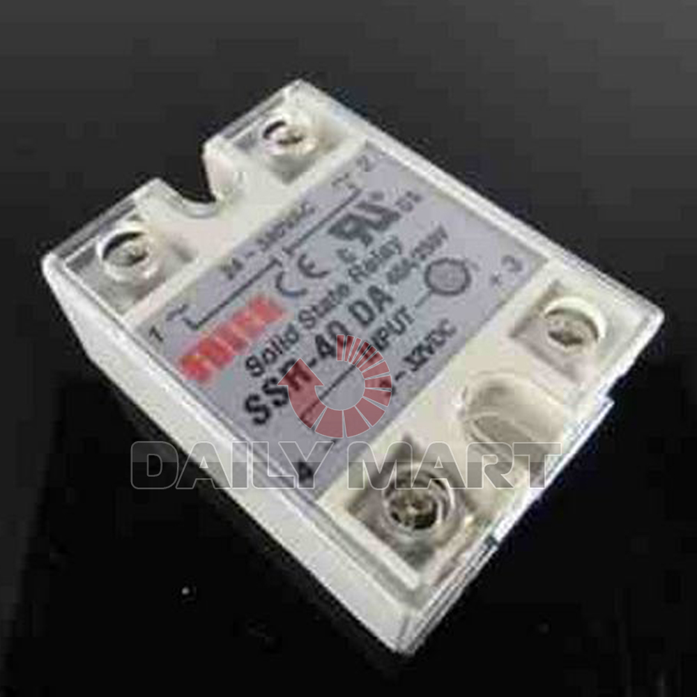 Solid State Dc Relay SSR-40DA Random Type Single Phase DC To AC 40A ...