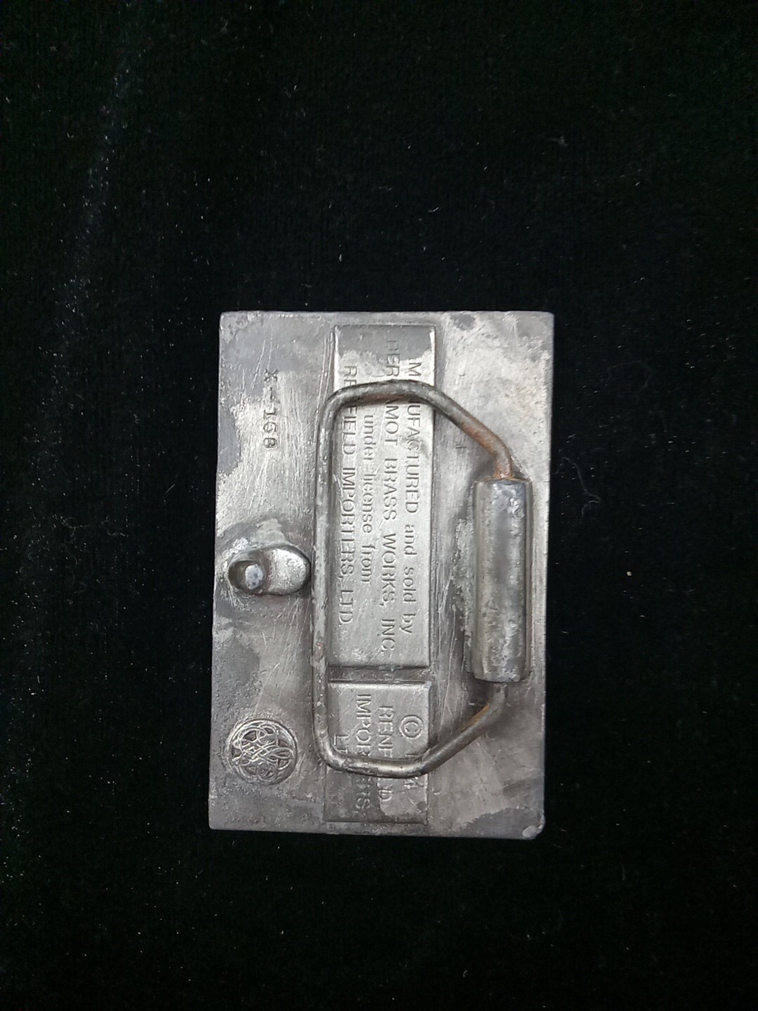 RARE Vintage 1974 MARTINI & ROSSI Vermouth Belt Buckle By Bergamot Brass Work image 2