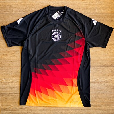Original Adidas DFB Pre-Match Shirt Schwarz Größe M EM 2024