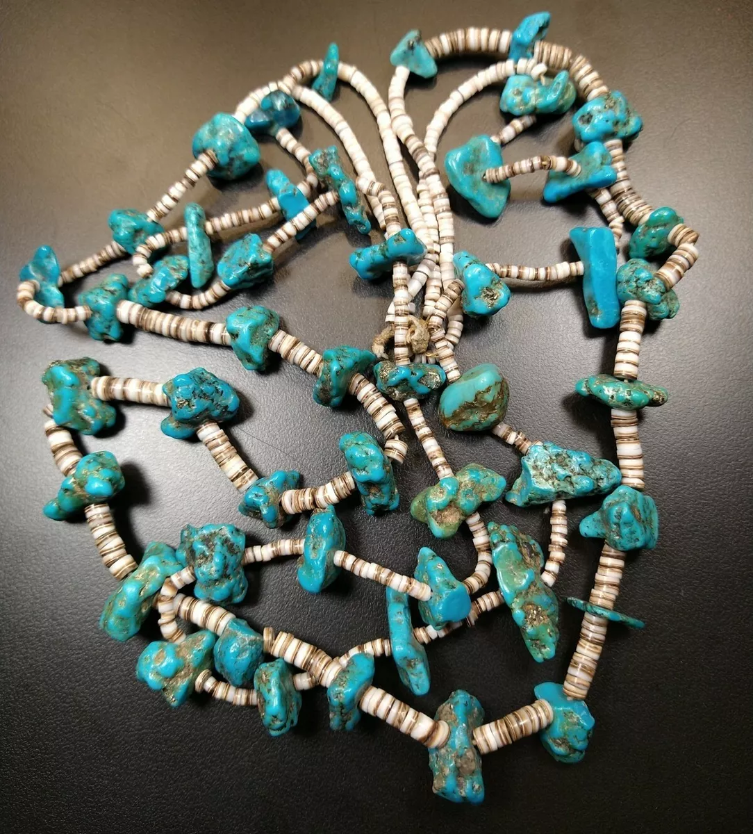 Native american turquoise nugget best sale necklace