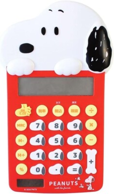 T's Factory Snoopy Maskottchen Taschenrechner rot