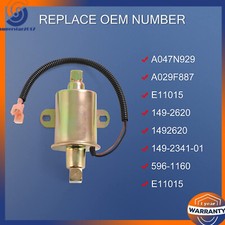 149-2620 Electrical Fuel Pump A047N929 A029F887 For Cummins Onan Aluminum