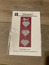 NEW RARE Margaret Lee "PULLED HEARTS" EMBROIDERY CHART PACK 2000