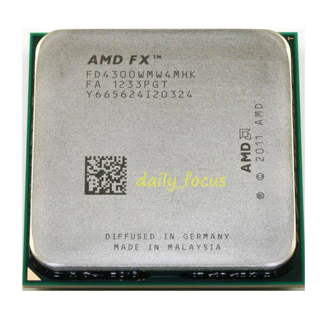 AMD FX-4100 FX-4130 FX-4170 FX-4300 FX-4350 Quad-Core Socket AM3+ CPU Processor - Image 4 of 4