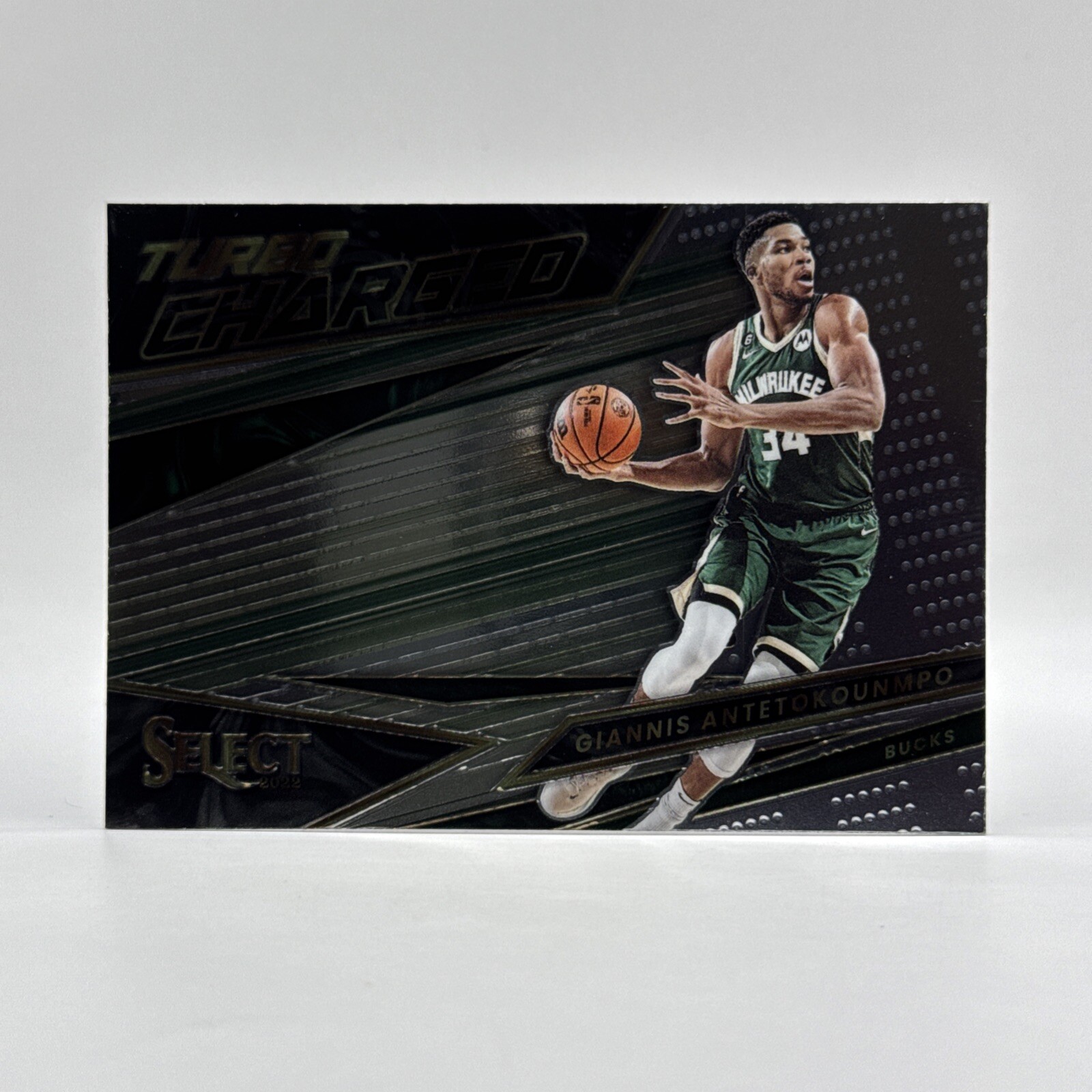 2022-23 Panini Select Giannis Antetokounmpo Turbo Charged Silver Prizm #10 (22)