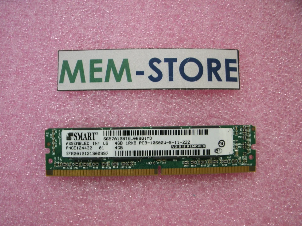 SG57A128TEL069Q1MD 4GB 1RX8 PC3-10600W VLP MINI UDIMM Memory SMART Original - Image 2 of 2