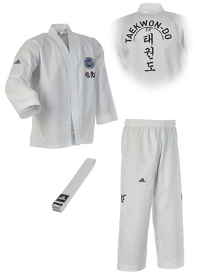 Adidas ITF Student Dobok ADITITF01. Size: 120-200. Taekwondo Suit. TKD