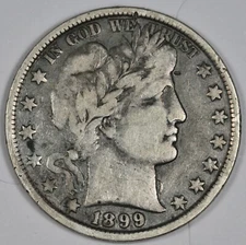 1899 Barber Half.  Fine.  181345