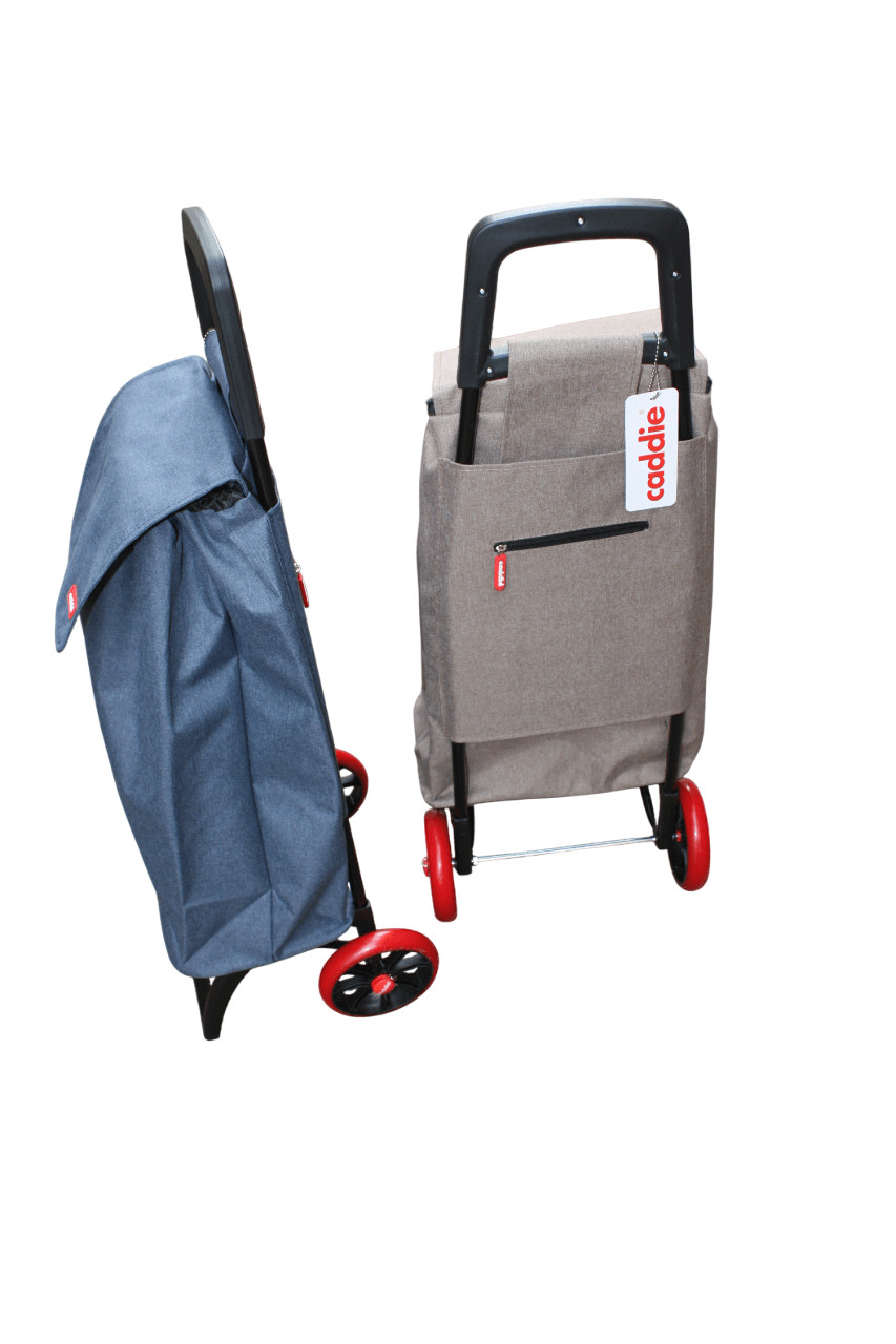 Chariot de courses Caddie solide avec structure renforcée et sac pliable 45L - 2